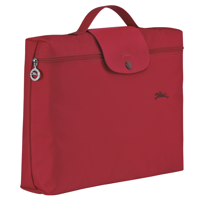 Longchamp Le Pliage Club Small Briefcase Red-Document Bag-Longchamp