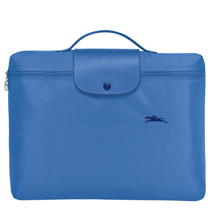 Longchamp Le Pliage Club Small Briefcase Blue-Document Bag-Longchamp