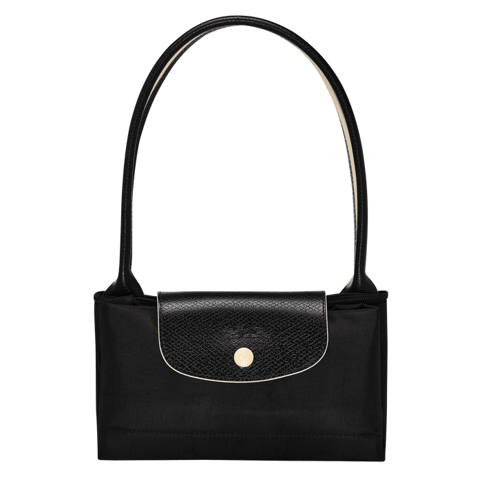 Longchamp Le Pliage Club Small Shoulder Bag Black-Tote Bags-Longchamp