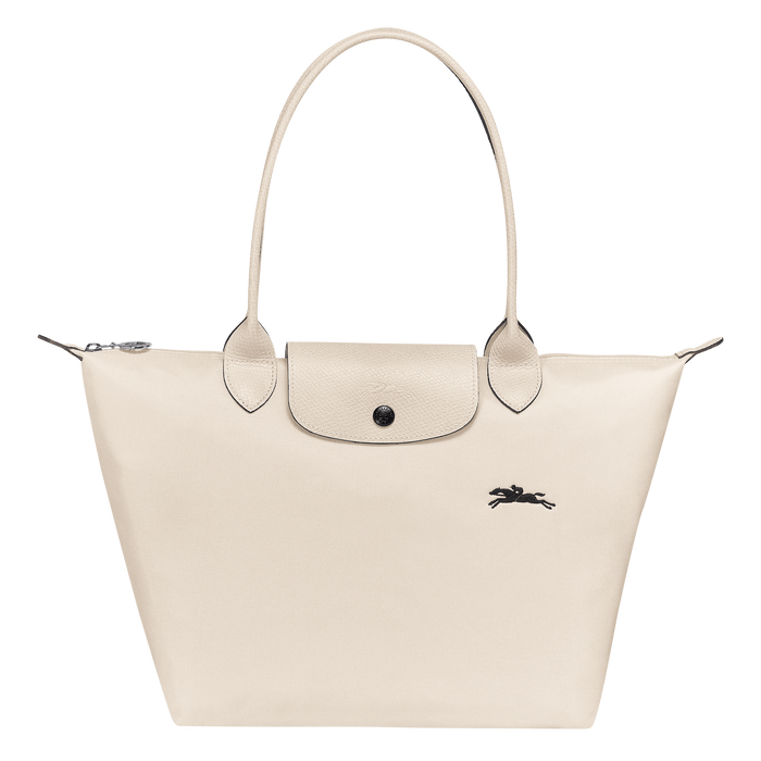 Longchamp Le Pliage Club Small Shoulder Bag Chalk-Tote Bags-Longchamp