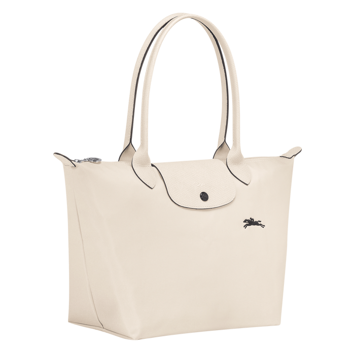 Longchamp Le Pliage Club Small Shoulder Bag Chalk-Tote Bags-Longchamp