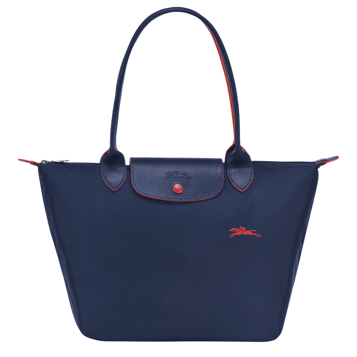Longchamp Le Pliage Club Small Shoulder Bag Navy-Tote Bags-Longchamp