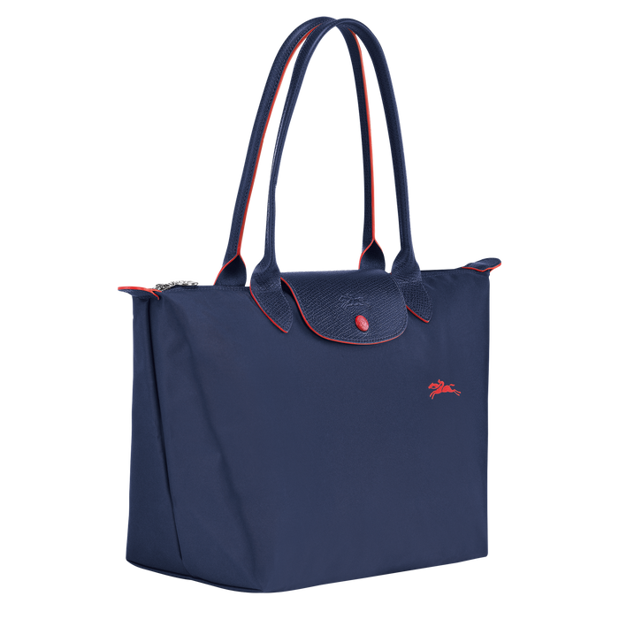 Longchamp Le Pliage Club Small Shoulder Bag Navy-Tote Bags-Longchamp