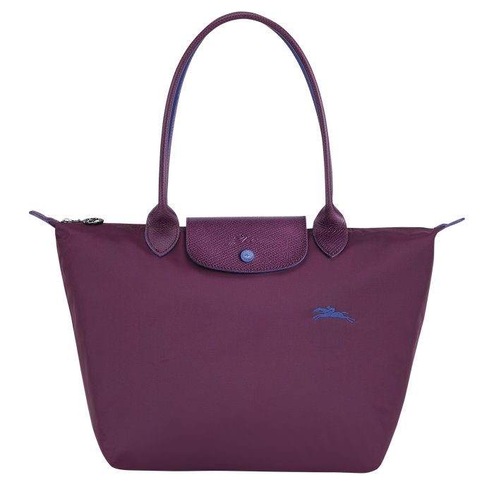 Longchamp Le Pliage Club Small Shoulder Bag Plum-Tote Bags-Longchamp