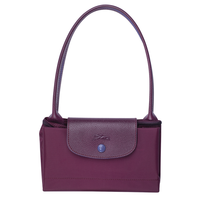 Longchamp Le Pliage Club Small Shoulder Bag Plum-Tote Bags-Longchamp
