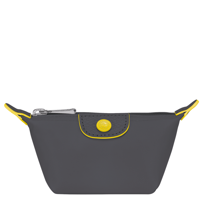 Longchamp Le Pliage Club Coin Purse Gun Metal-Purse-Longchamp