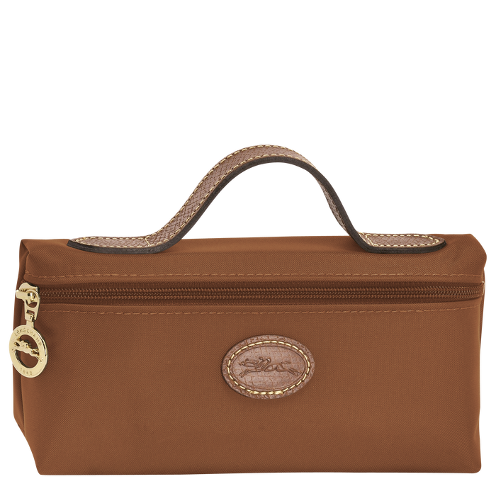 Longchamp  Le Pliage Original Cosmetic Case Cognac-Cosmetic Bags-Longchamp
