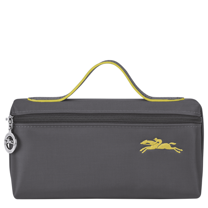 Longchamp  Le Pliage Club Cosmetic Case Gun Metal-Cosmetic Bags-Longchamp