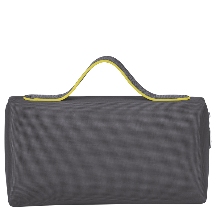 Longchamp  Le Pliage Club Cosmetic Case Gun Metal-Cosmetic Bags-Longchamp