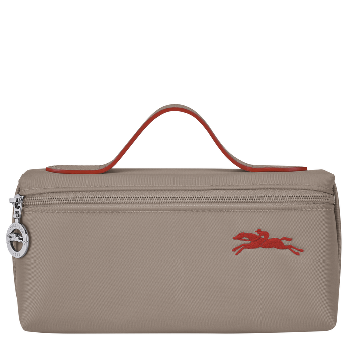 Longchamp  Le Pliage Club Cosmetic Case Brown-Cosmetic Bags-Longchamp