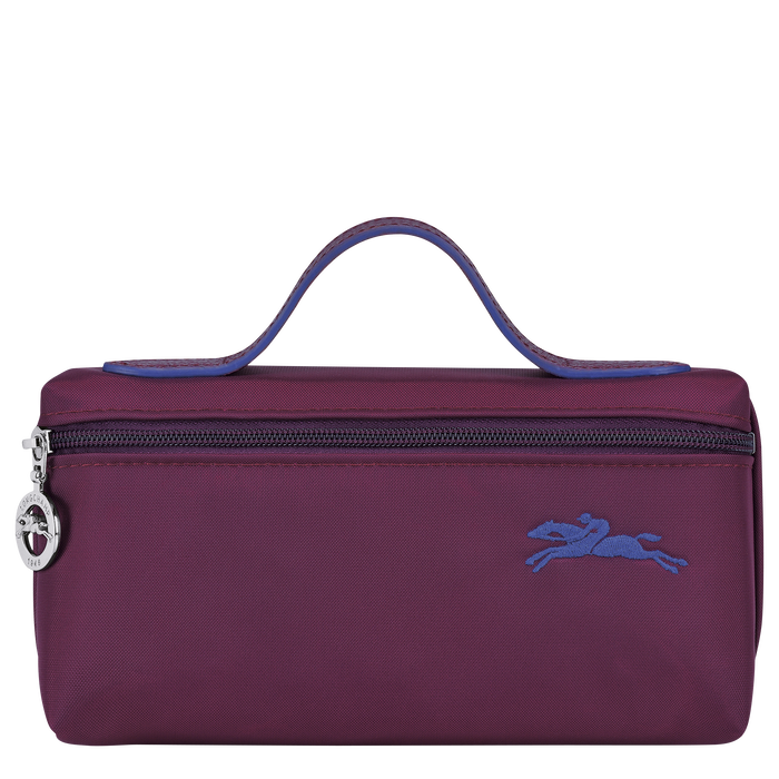 Longchamp  Le Pliage Club Cosmetic Case Plum-Cosmetic Bags-Longchamp