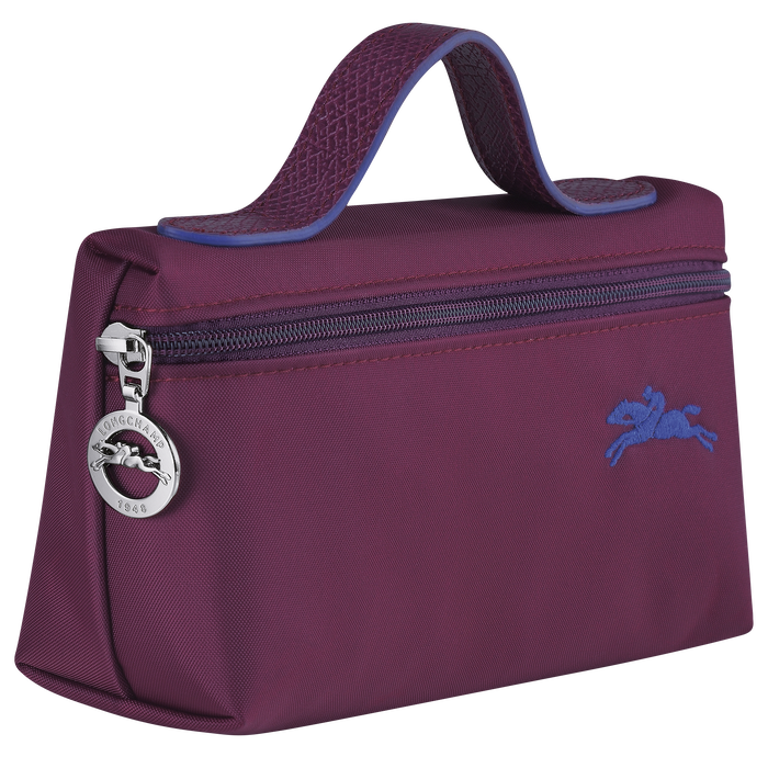 Longchamp  Le Pliage Club Cosmetic Case Plum-Cosmetic Bags-Longchamp