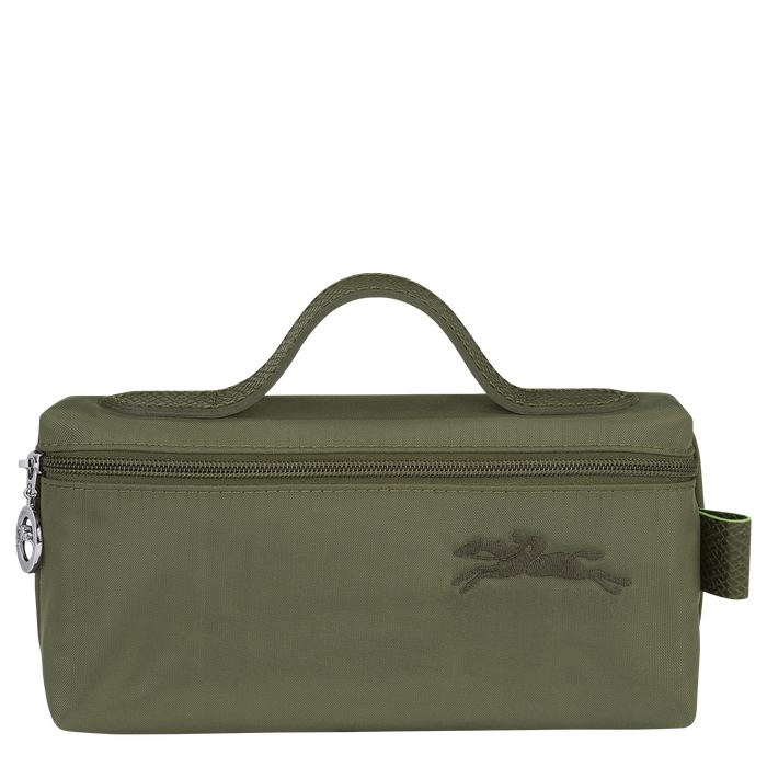 Longchamp  Le Pliage Green Cosmetic Case Forest-Cosmetic Bags-Longchamp