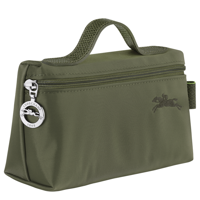 Longchamp  Le Pliage Green Cosmetic Case Forest-Cosmetic Bags-Longchamp