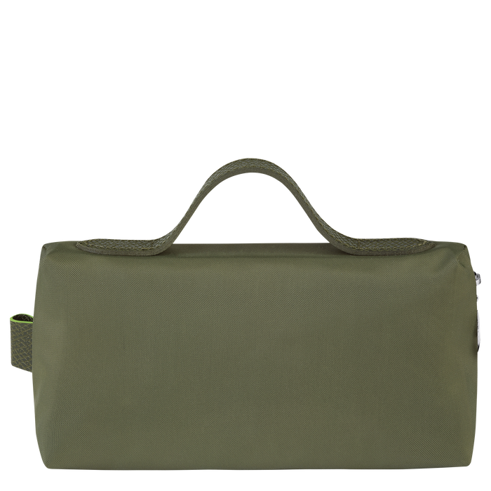 Longchamp  Le Pliage Green Cosmetic Case Forest-Cosmetic Bags-Longchamp