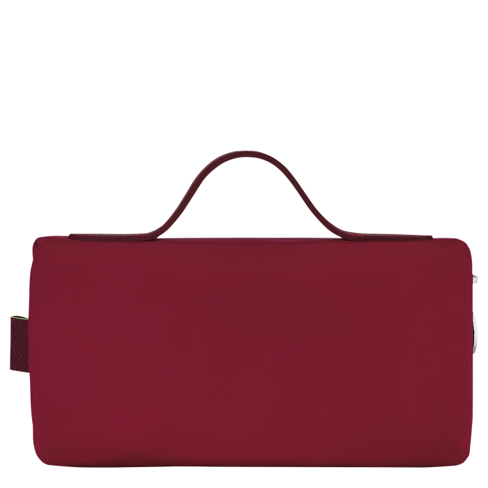 Longchamp  Le Pliage Green Cosmetic Case Red-Cosmetic Bags-Longchamp