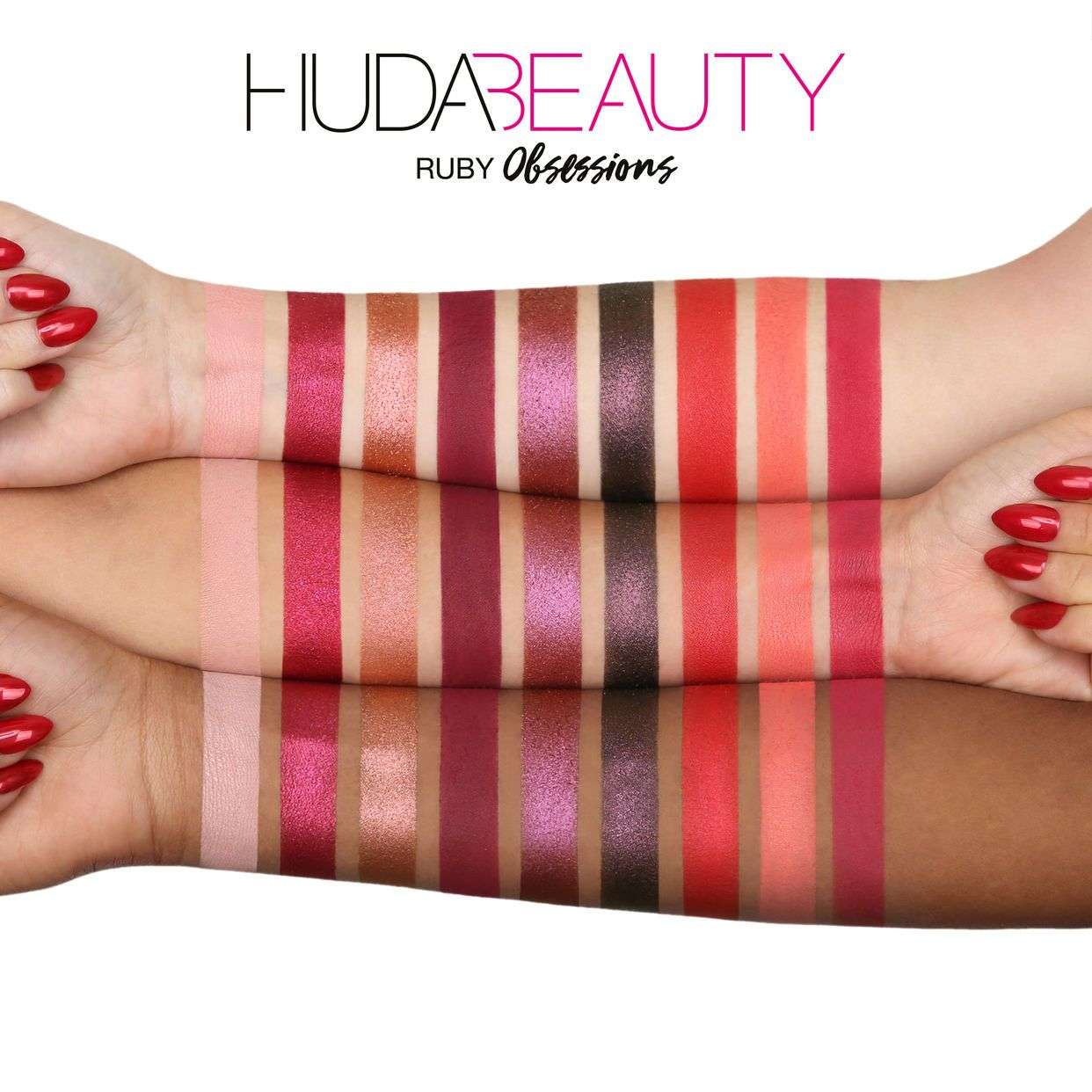 Huda Beauty Ruby Obsessions Palette-Eyeshadow-Huda Beauty