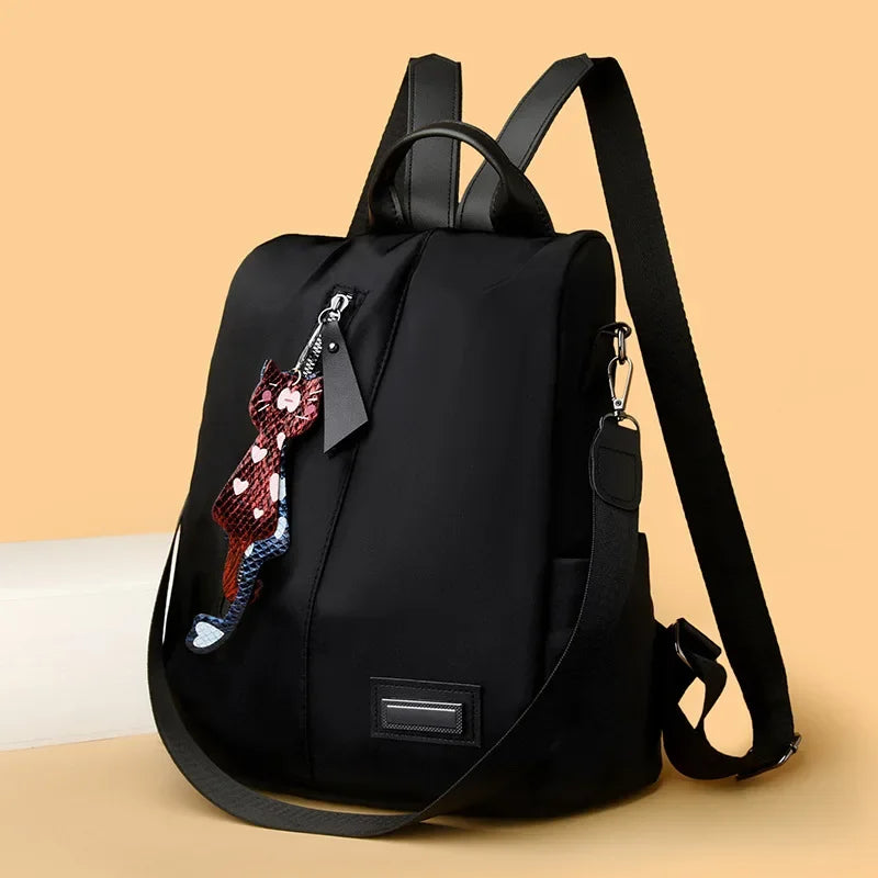 Trendy Anti-Theft Women’s Backpack 2025 – Oxford Cloth Korean Style Dual Shoulder Bag