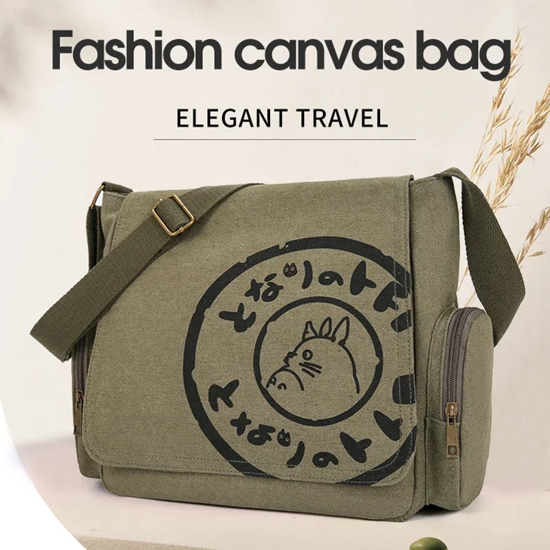 Vintage Women’s Canvas Messenger Bag – Large Capacity Tote & Shoulder Handbag