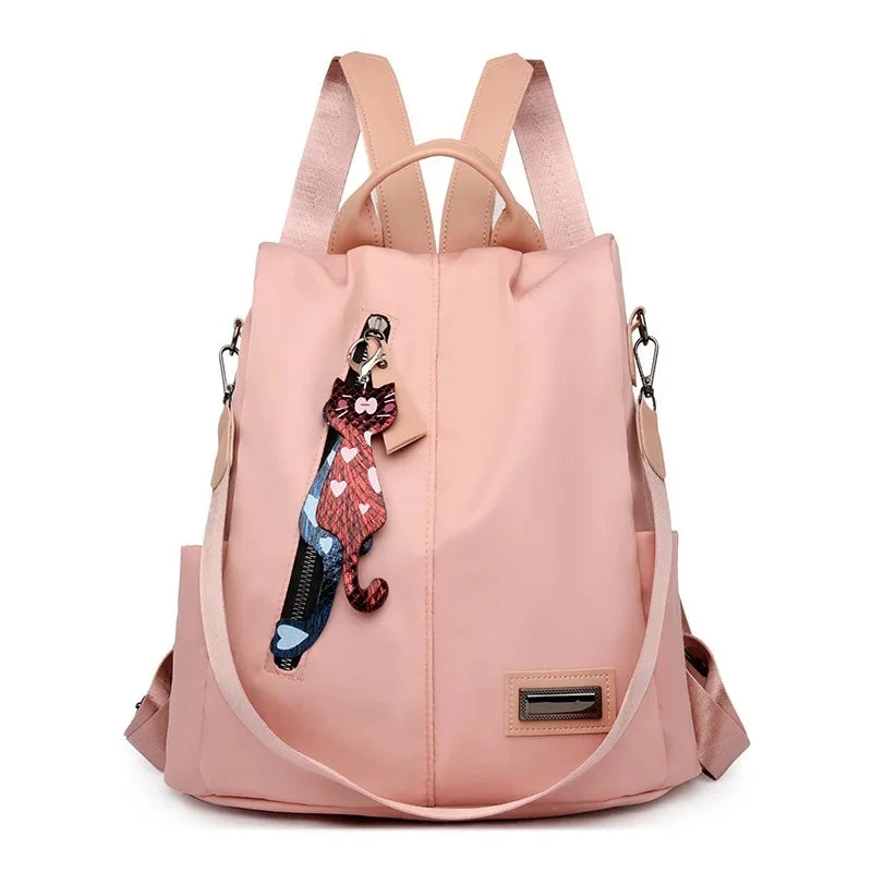Trendy Anti-Theft Women’s Backpack 2025 – Oxford Cloth Korean Style Dual Shoulder Bag
