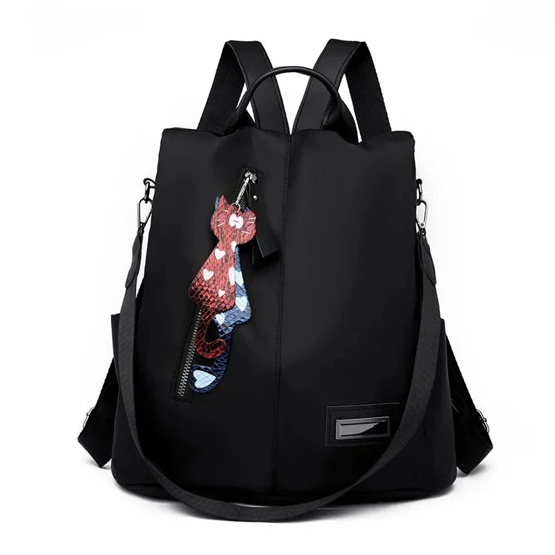 Trendy Anti-Theft Women’s Backpack 2025 – Oxford Cloth Korean Style Dual Shoulder Bag