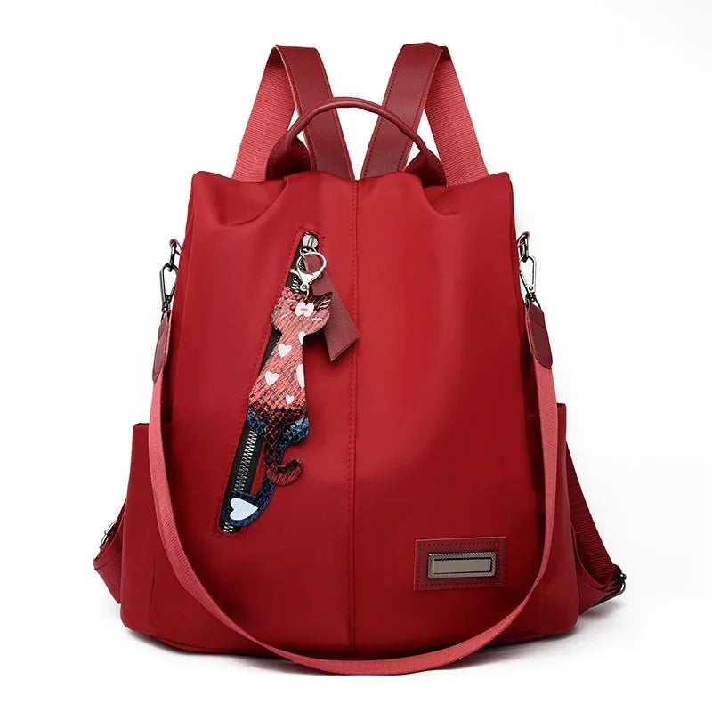 Trendy Anti-Theft Women’s Backpack 2025 – Oxford Cloth Korean Style Dual Shoulder Bag