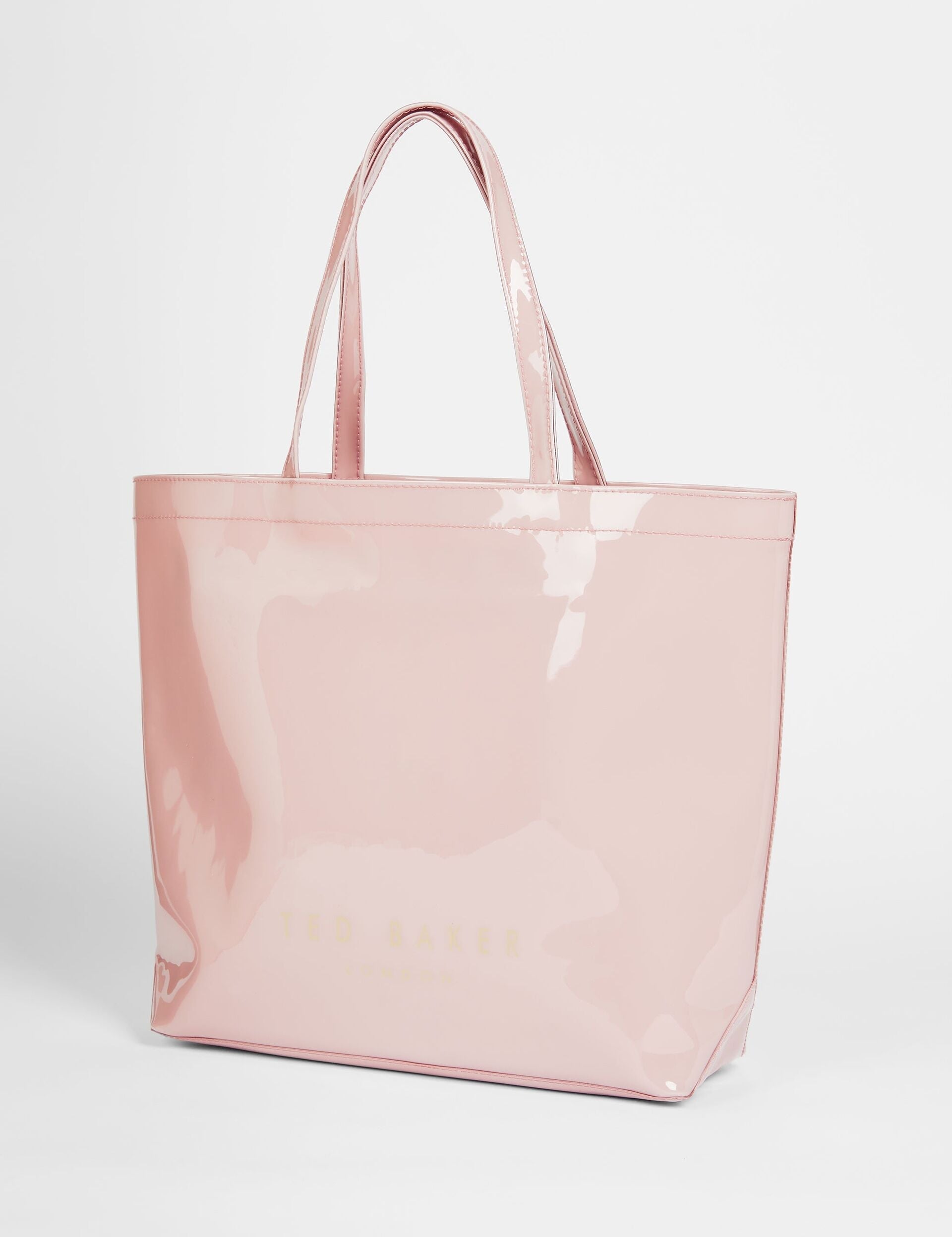 NICON Knot Bow Vinyl Icon Pink Tote Bag