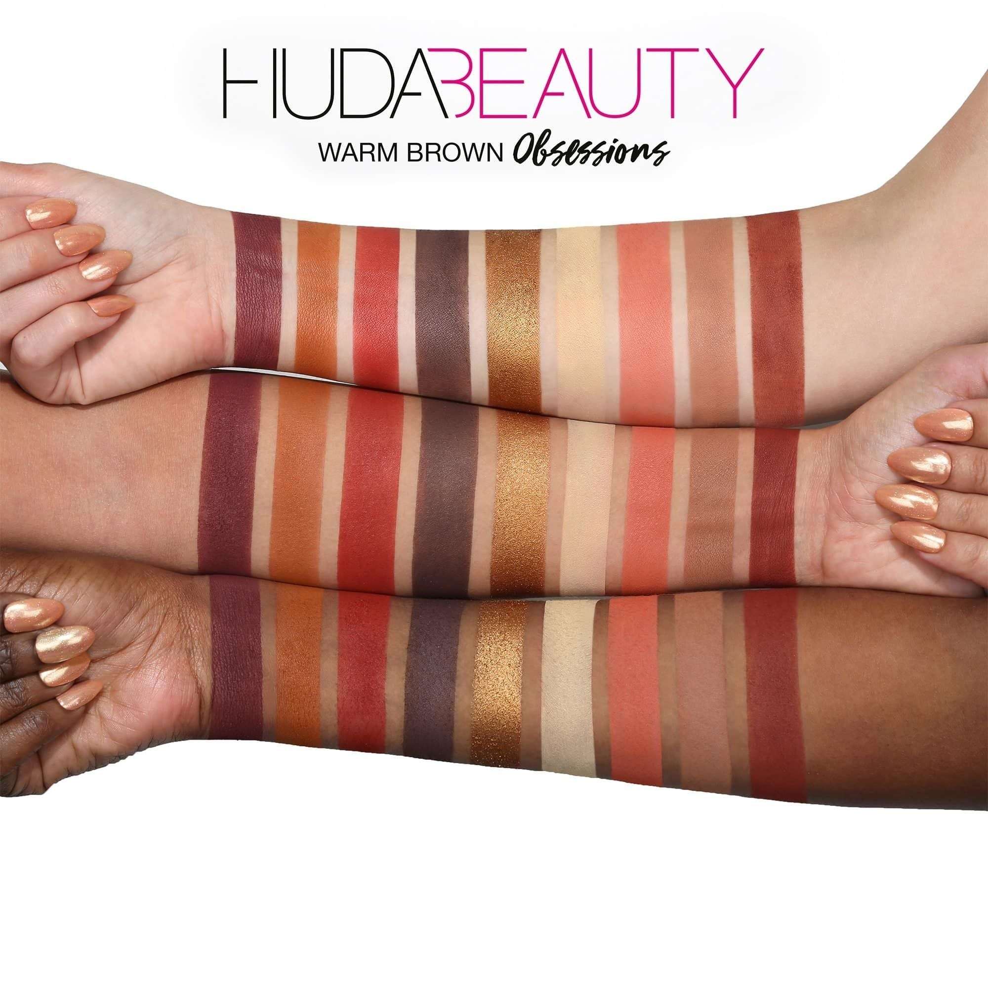 Huda Beauty Warm Brown Obsessions Palette-Eyeshadow-Huda Beauty